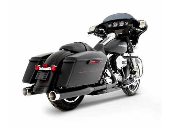 RINEHART RACING SLIM DUAL 4" 17 M8 BK/BK/CH